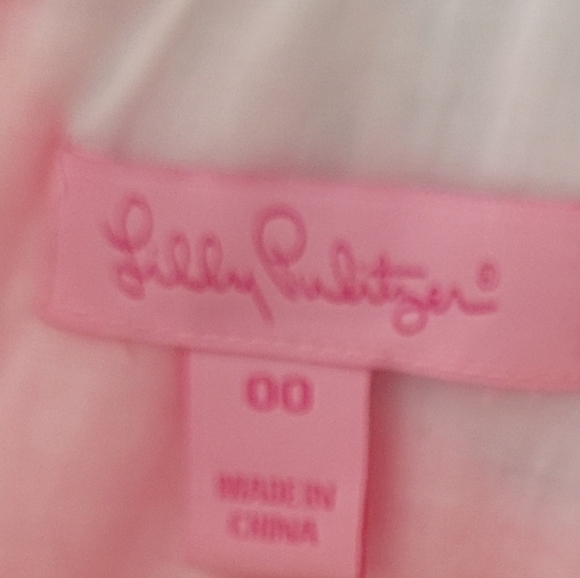 Lilly Pulitzer Floral and Seashell Print Barbie Pink Sleeveless Dress Size 00 - Picture 5 of 5